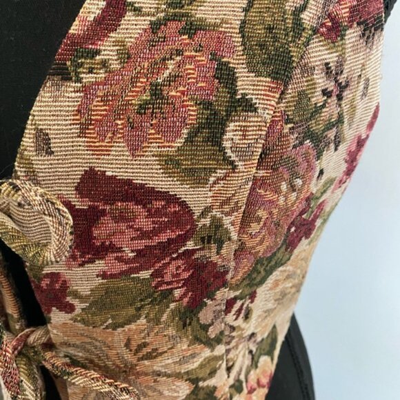 Kim and Cloth Floral Tapestry Halter Top Cottagecore Western - Picture 5 of 8